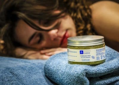 Hammam du Spa de l’Or Blanc à Guérande avec vapeur humide et ambiance apaisante